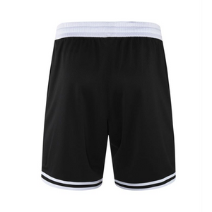 Classic Stripe Trim Zip Pocket Basketball Shorts - 160 GSM