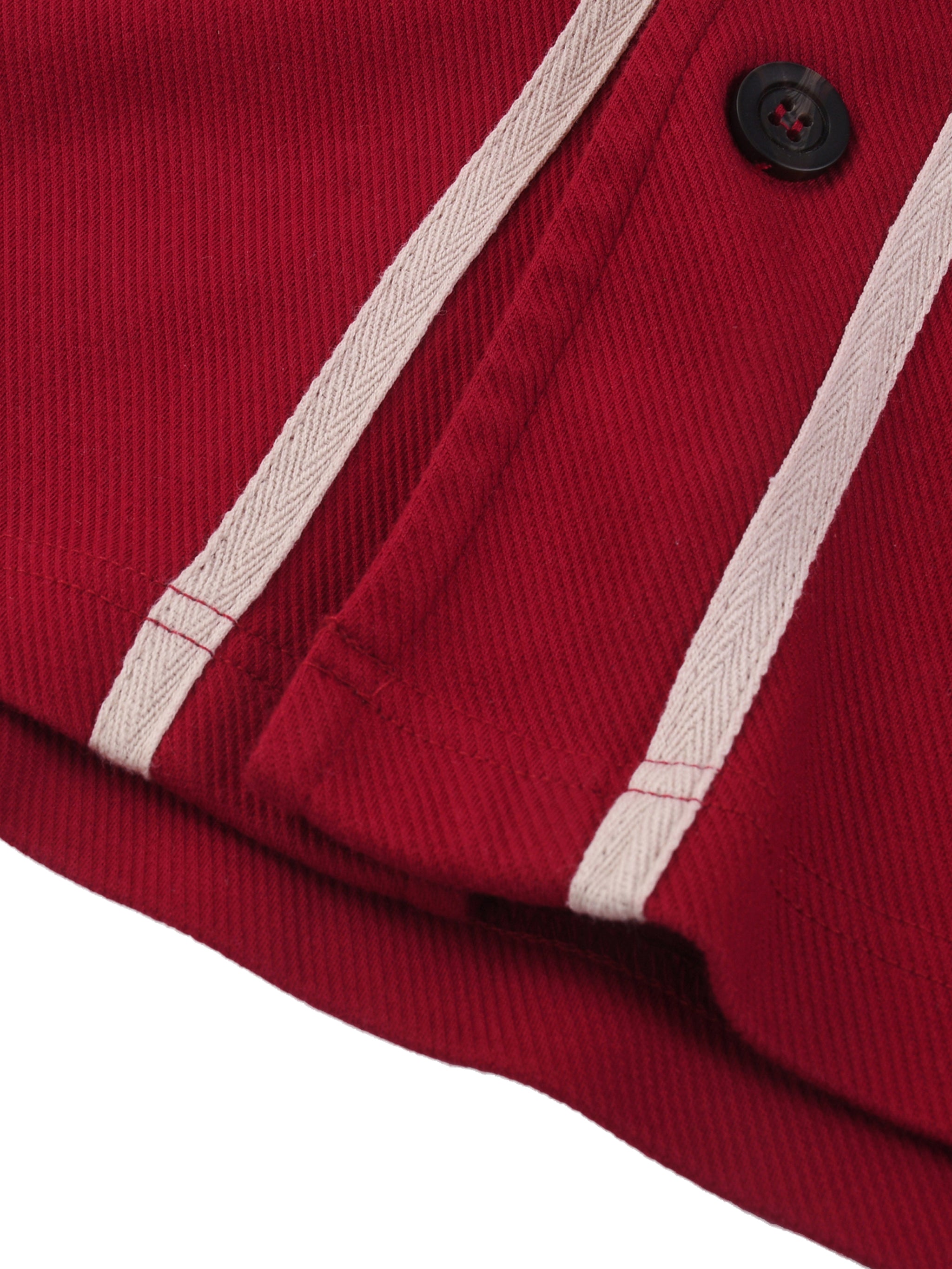 TruthorTruth Contrast Piped Button-Up Jersey