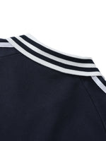 Load image into Gallery viewer, TruthorTruth Contrast Striped Lapel Collar Sweatshirt
