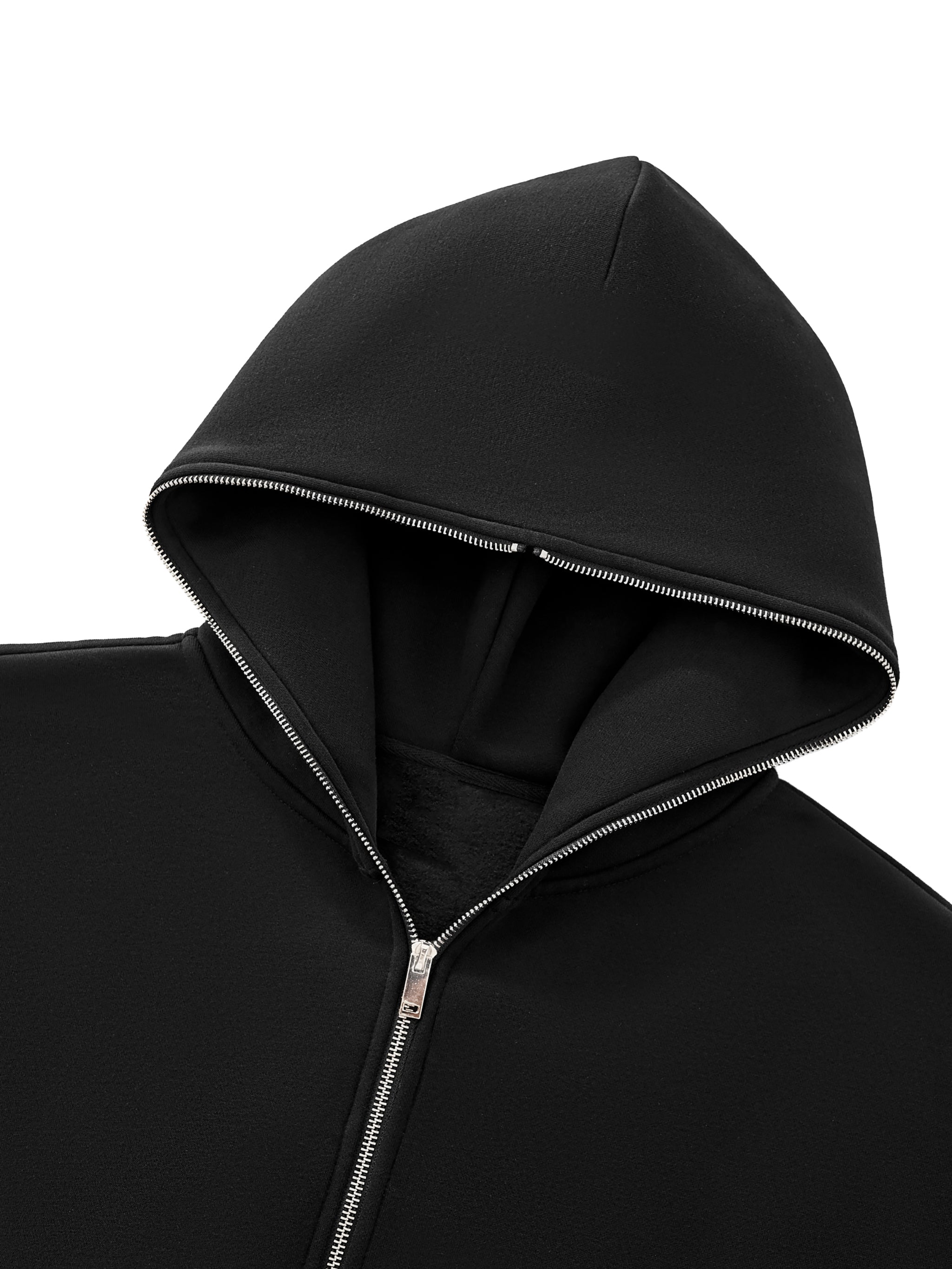 Find What Makes You Happy Fleeced Full-Zip Boxy Hoodie