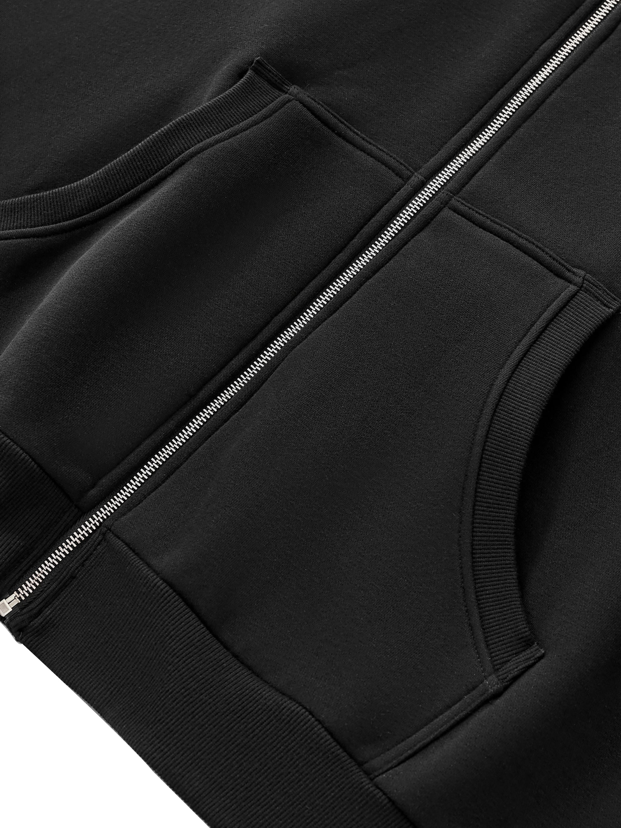 Find What Makes You Happy Fleeced Full-Zip Boxy Hoodie