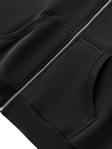 Find What Makes You Happy Fleeced Full-Zip Boxy Hoodie