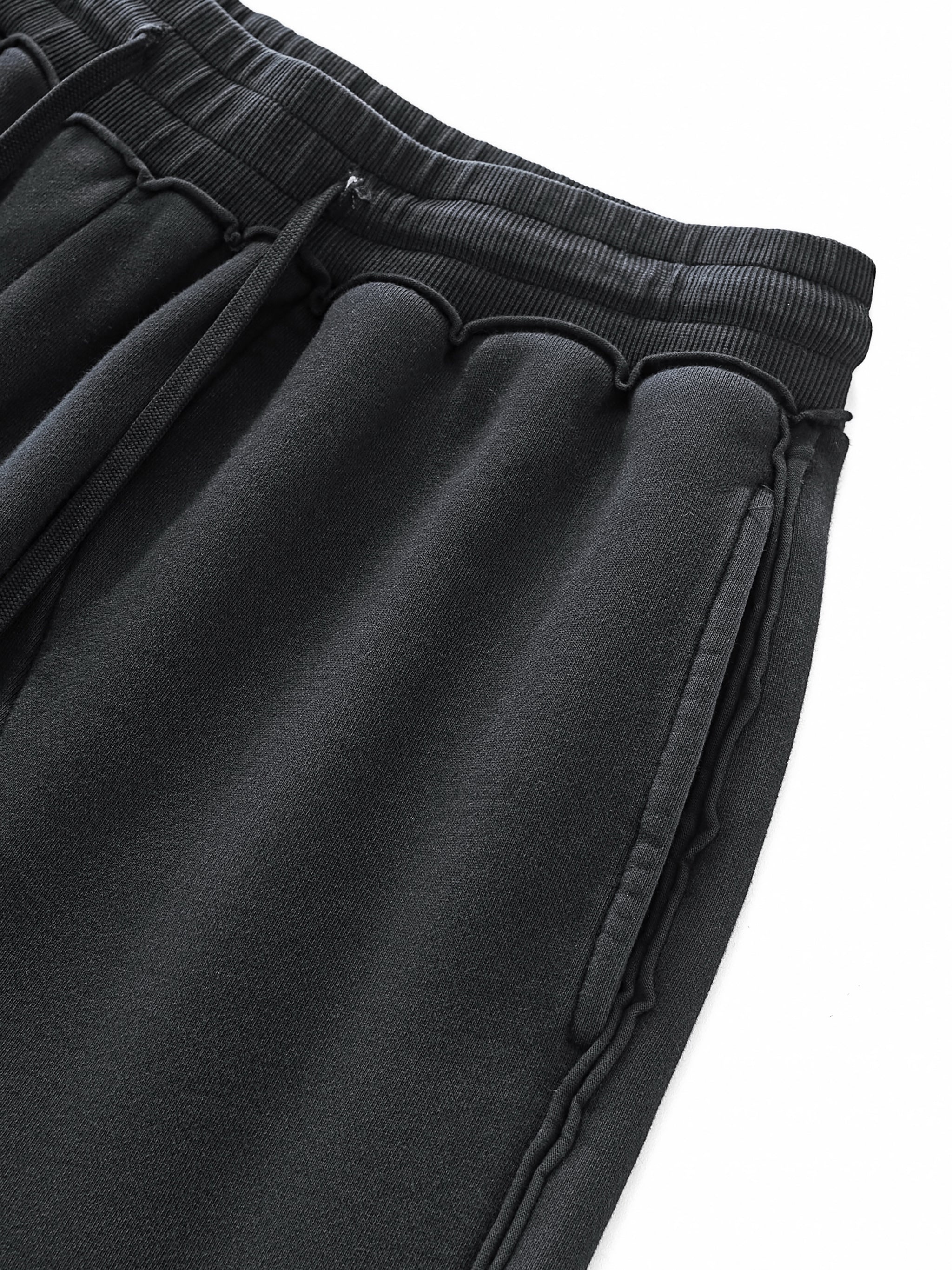 TruthorTruth Raw-Seam Enzyme Washed Sweatpants