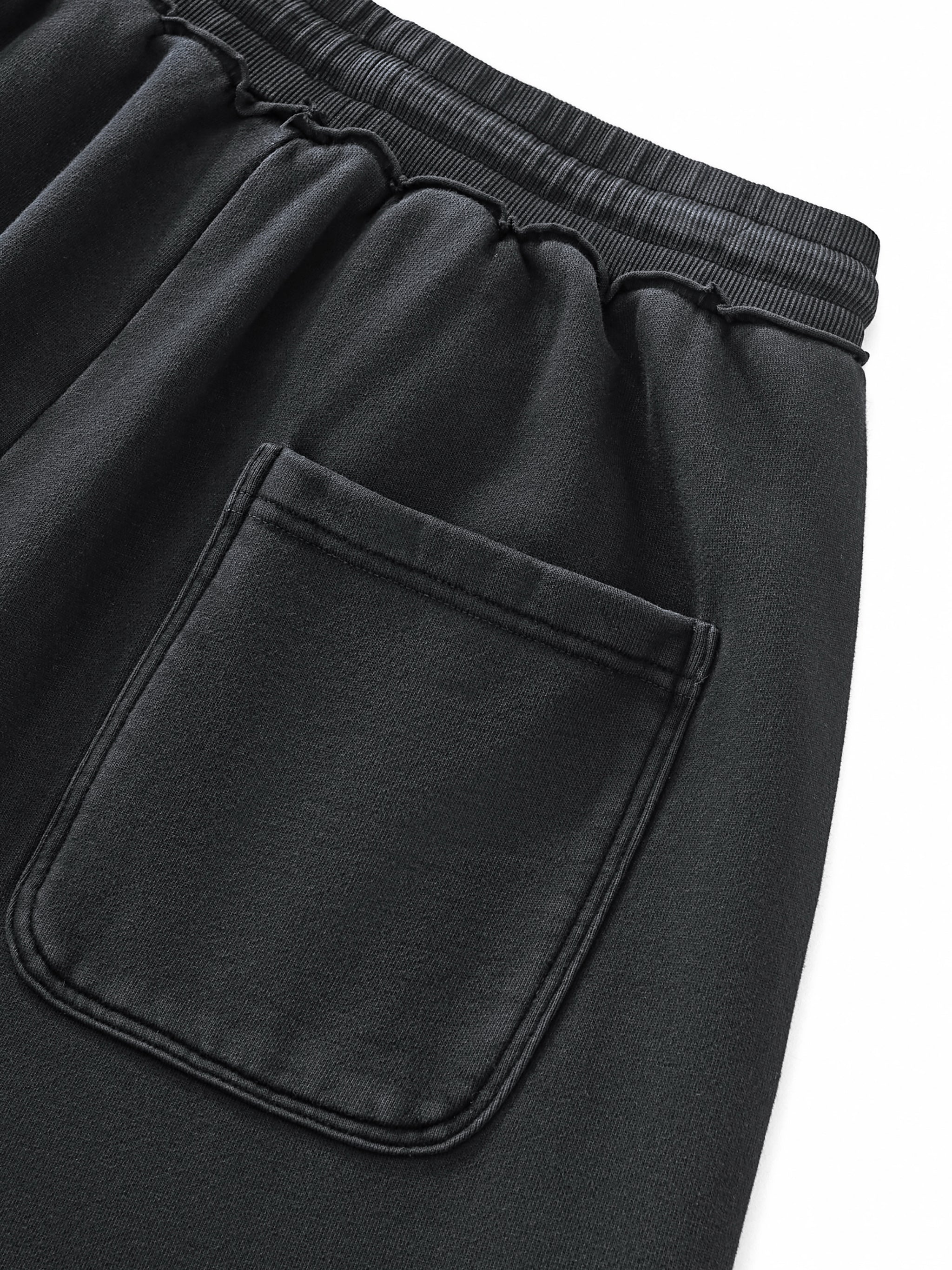 TruthorTruth Raw-Seam Enzyme Washed Sweatpants