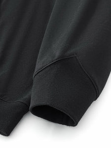 Truthortruth Big Hood Half-Zip Fleece Hoodie