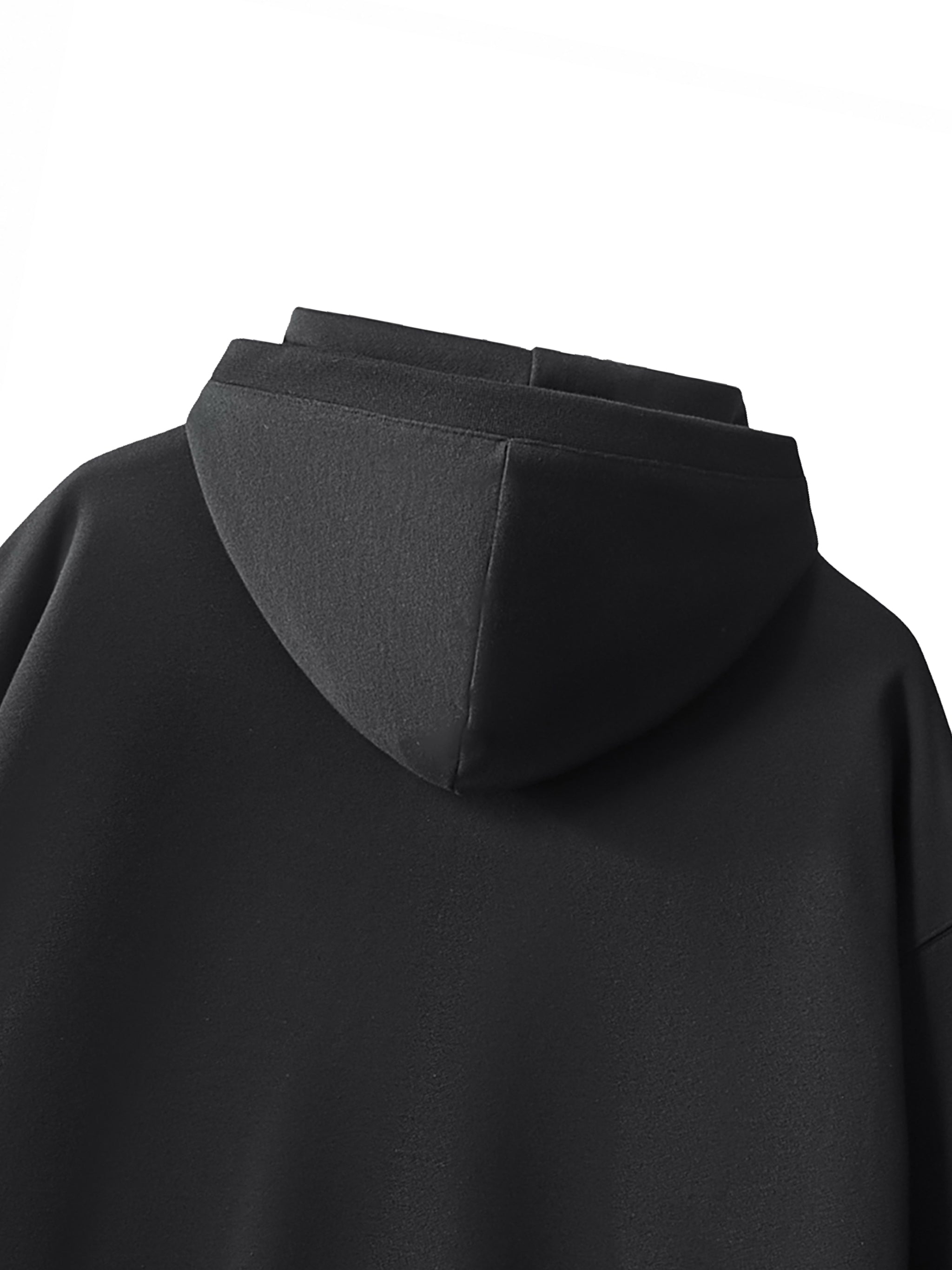 Truthortruth Big Hood Half-Zip Fleece Hoodie