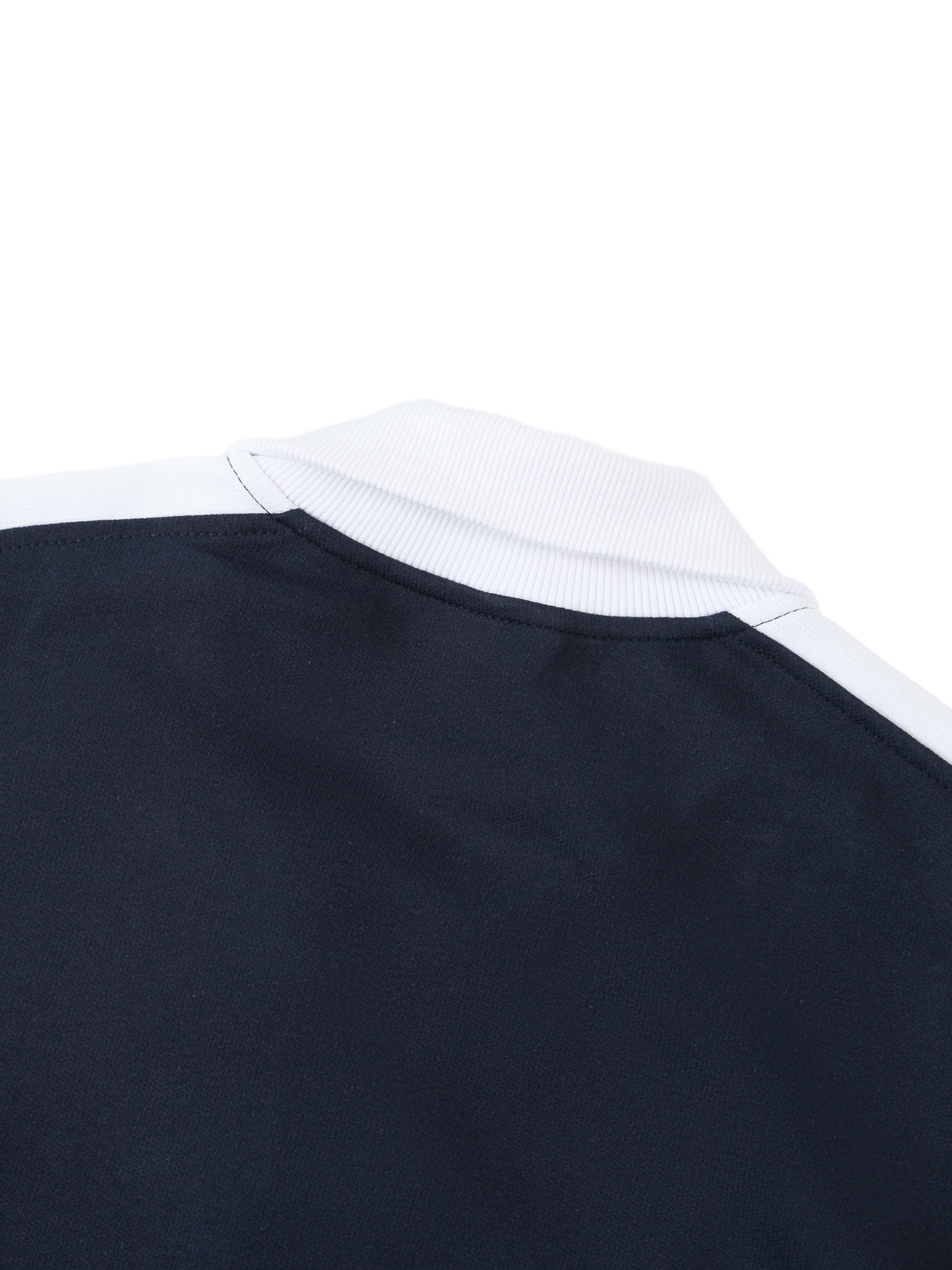 Truthortruth Contrast Trim Stand Collar Jacket