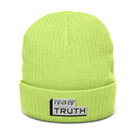 Load image into Gallery viewer, Truthortruth Ribbed knit beanie
