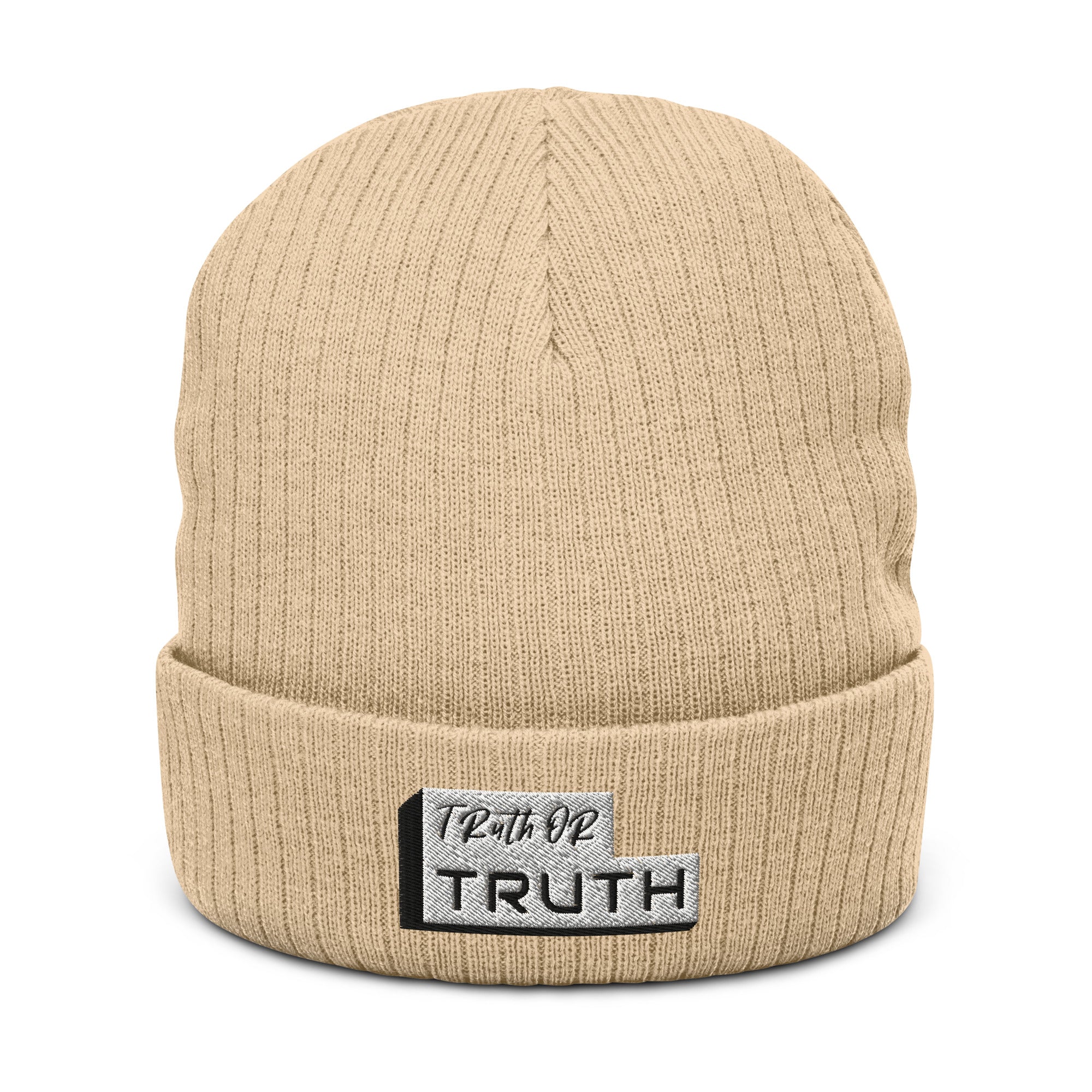 Truthortruth Ribbed knit beanie