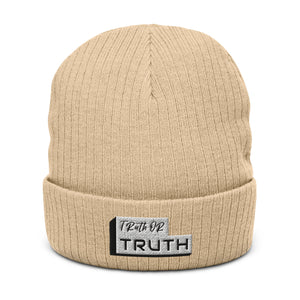 Truthortruth Ribbed knit beanie