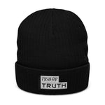 Load image into Gallery viewer, Truthortruth Ribbed knit beanie
