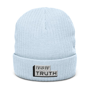 Truthortruth Ribbed knit beanie