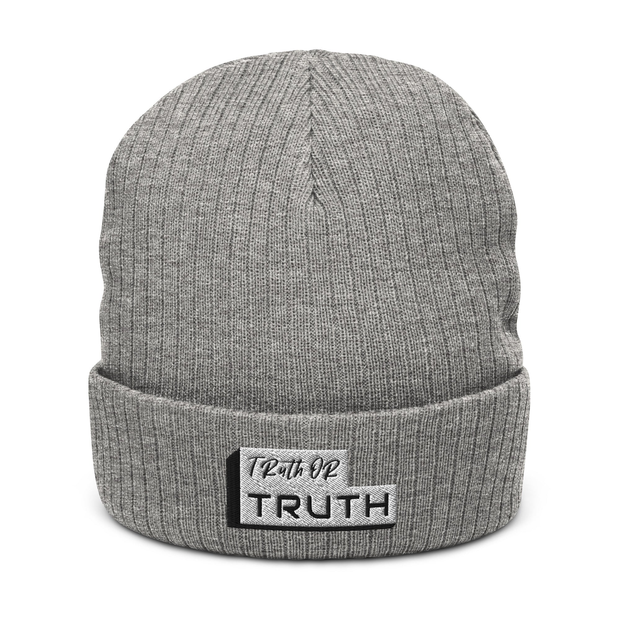 Truthortruth Ribbed knit beanie