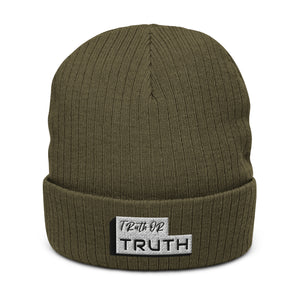 Truthortruth Ribbed knit beanie
