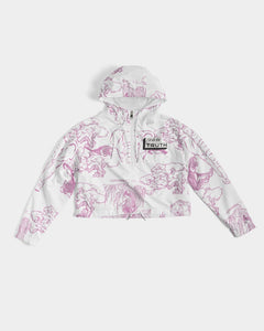 Made it Out The Jungle  Women's Cropped Windbreaker