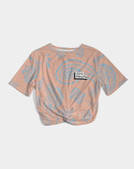 Load image into Gallery viewer, Bandana Print  Women&#39;s Twist-Front Cropped Tee

