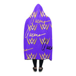 Load image into Gallery viewer, Queens x TruthorTruth Purple Hooded Blanket
