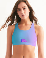 Load image into Gallery viewer, Topaz Gradient Women&#39;s Seamless Sports Bra
