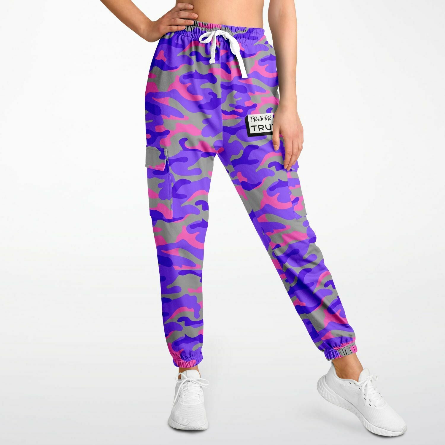 Pink Camo Cargo Sweatpants