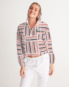 Abstract  Women's Cropped Windbreaker