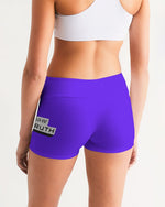 Load image into Gallery viewer, Purple Women&#39;s Mid-Rise Yoga Shorts

