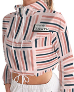 Load image into Gallery viewer, Abstract  Women&#39;s Cropped Windbreaker
