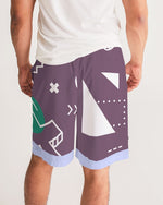 Load image into Gallery viewer, Geometric 80&#39;s Style Men&#39;s Jogger Shorts
