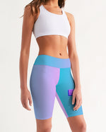 Load image into Gallery viewer, Topaz Gradient Women&#39;s Mid-Rise Bike Shorts
