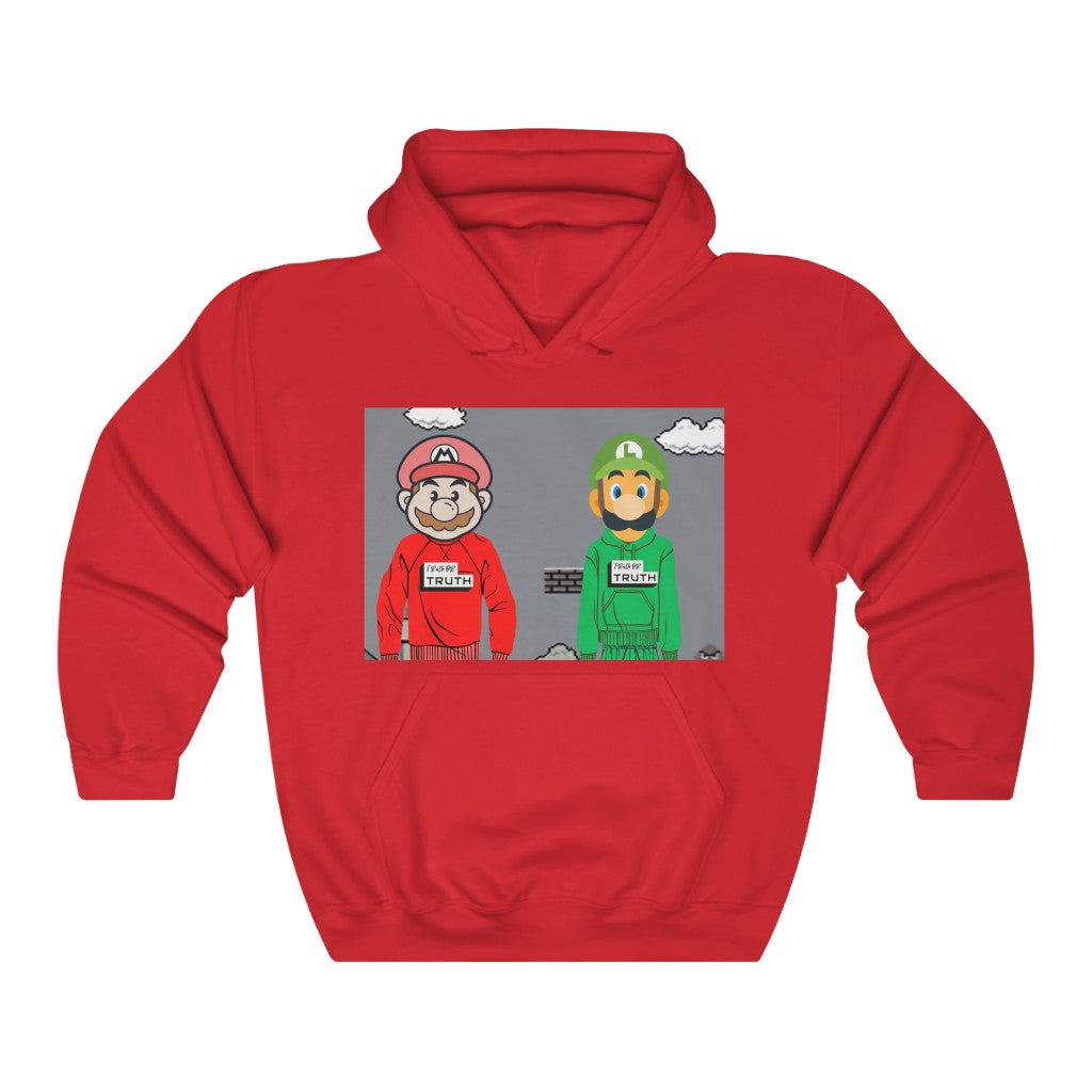 90's Mario X TruthorTruth Retro Gamer Unisex Heavy Blend™ Hooded Sweatshirt