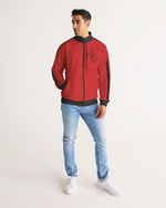 Load image into Gallery viewer, Well Traveled  Men&#39;s Stripe-Sleeve Track Jacket
