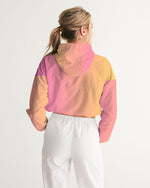 Load image into Gallery viewer, Pink Gradient Women&#39;s Cropped Windbreaker
