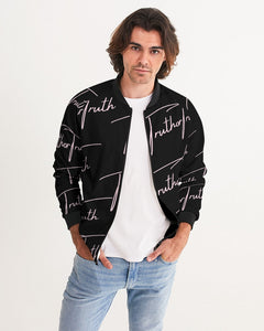 TruthorTruth Signature  Black and Pink Men's Bomber Jacket