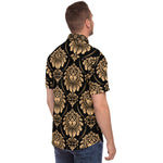 Load image into Gallery viewer, Black &amp; Gold Button Down
