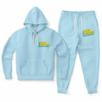 Load image into Gallery viewer, Sky Blue and Yellow Jogger Set
