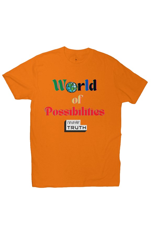 World of Possibilities Orange Premium T Shirt