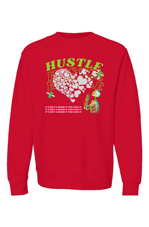  Love The Grind Premium Heavyweight Crewneck