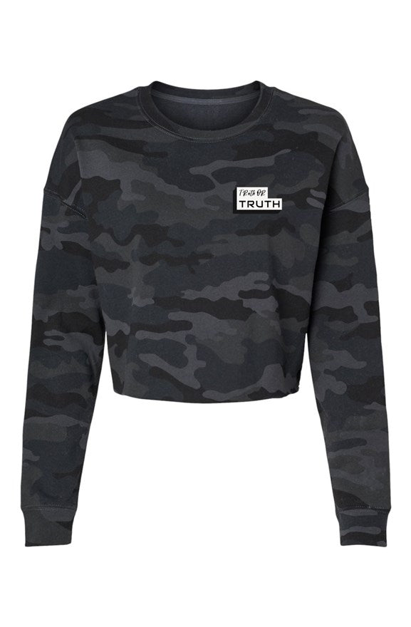 Lightweight Camo Cropped Crew