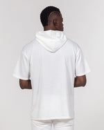 Load image into Gallery viewer, White on White Men&#39;s Premium Heavyweight Short Sleeve Hoodie
