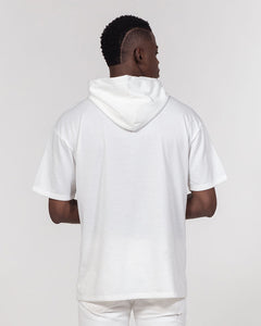 White on White Men's Premium Heavyweight Short Sleeve Hoodie
