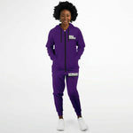 Load image into Gallery viewer, Purple Ziphoodie &amp; Jogger - AOP
