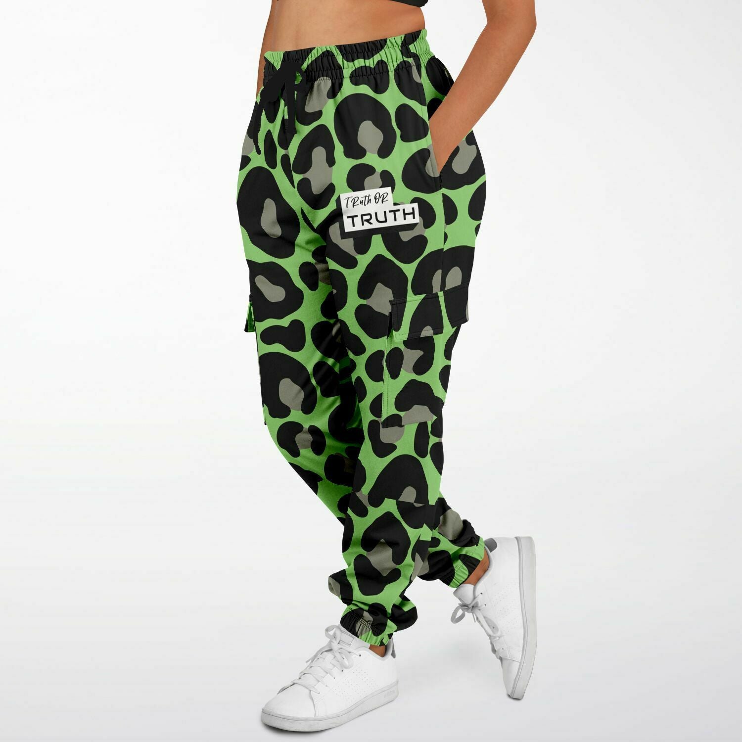 Green Camo Cargo Sweatpants