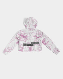 Made it Out The Jungle  Women's Cropped Windbreaker