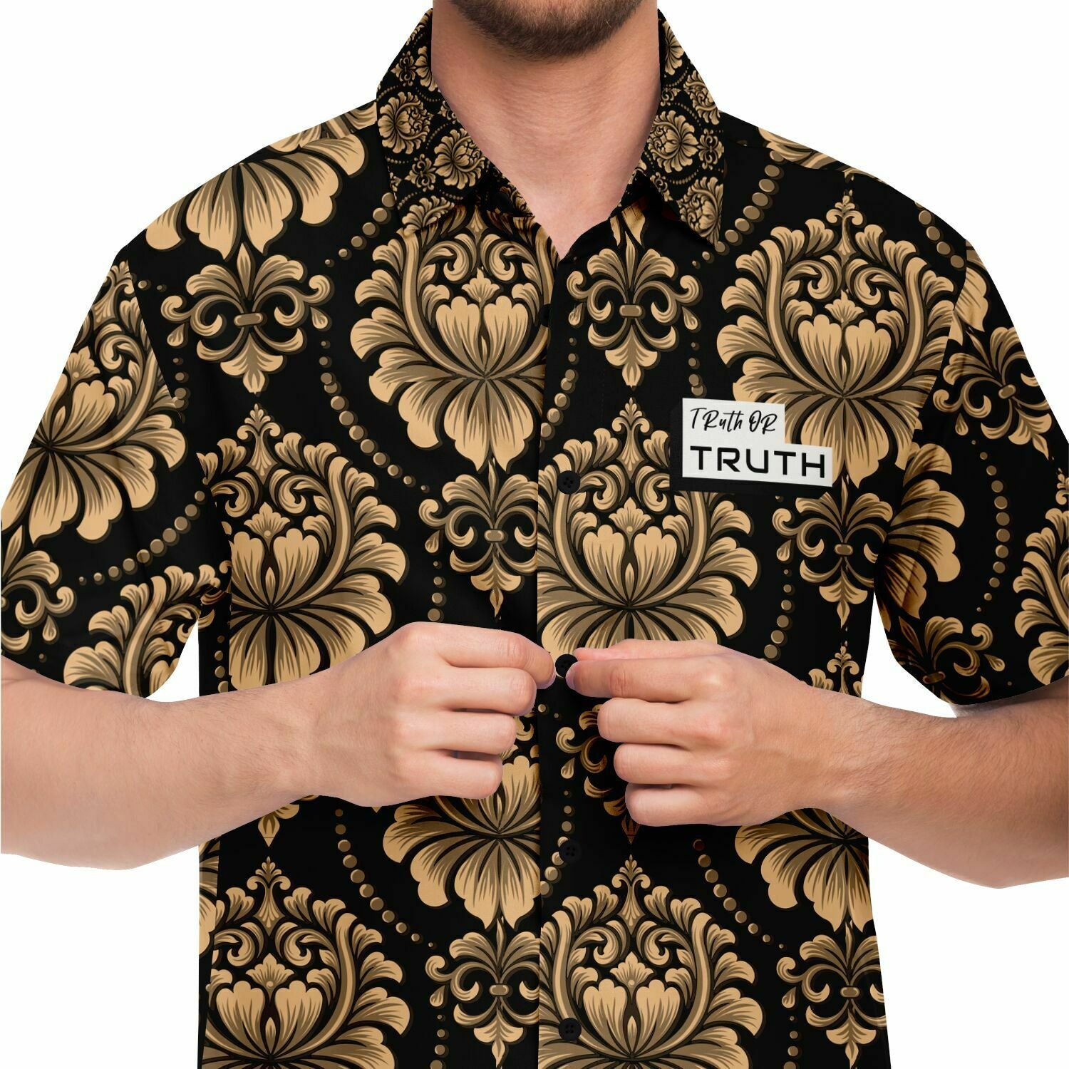 Black & Gold Button Down