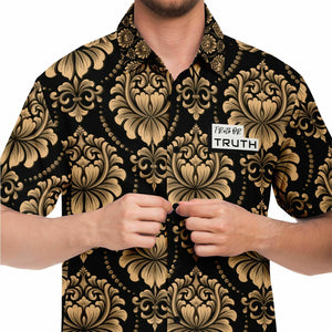Black & Gold Button Down