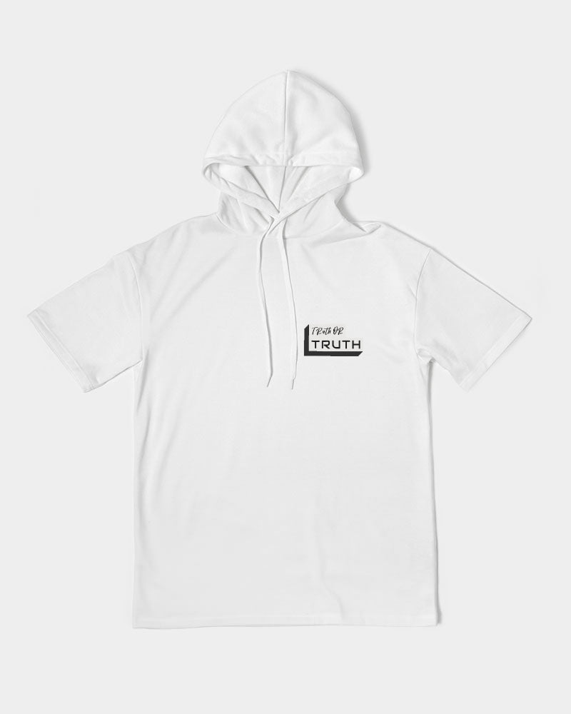 White on White Men's Premium Heavyweight Short Sleeve Hoodie