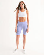 Load image into Gallery viewer, Periwinkle  Women&#39;s Mid-Rise Bike Shorts
