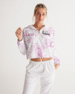 Load image into Gallery viewer, Made it Out The Jungle  Women&#39;s Cropped Windbreaker
