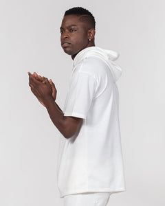 White on White Men's Premium Heavyweight Short Sleeve Hoodie