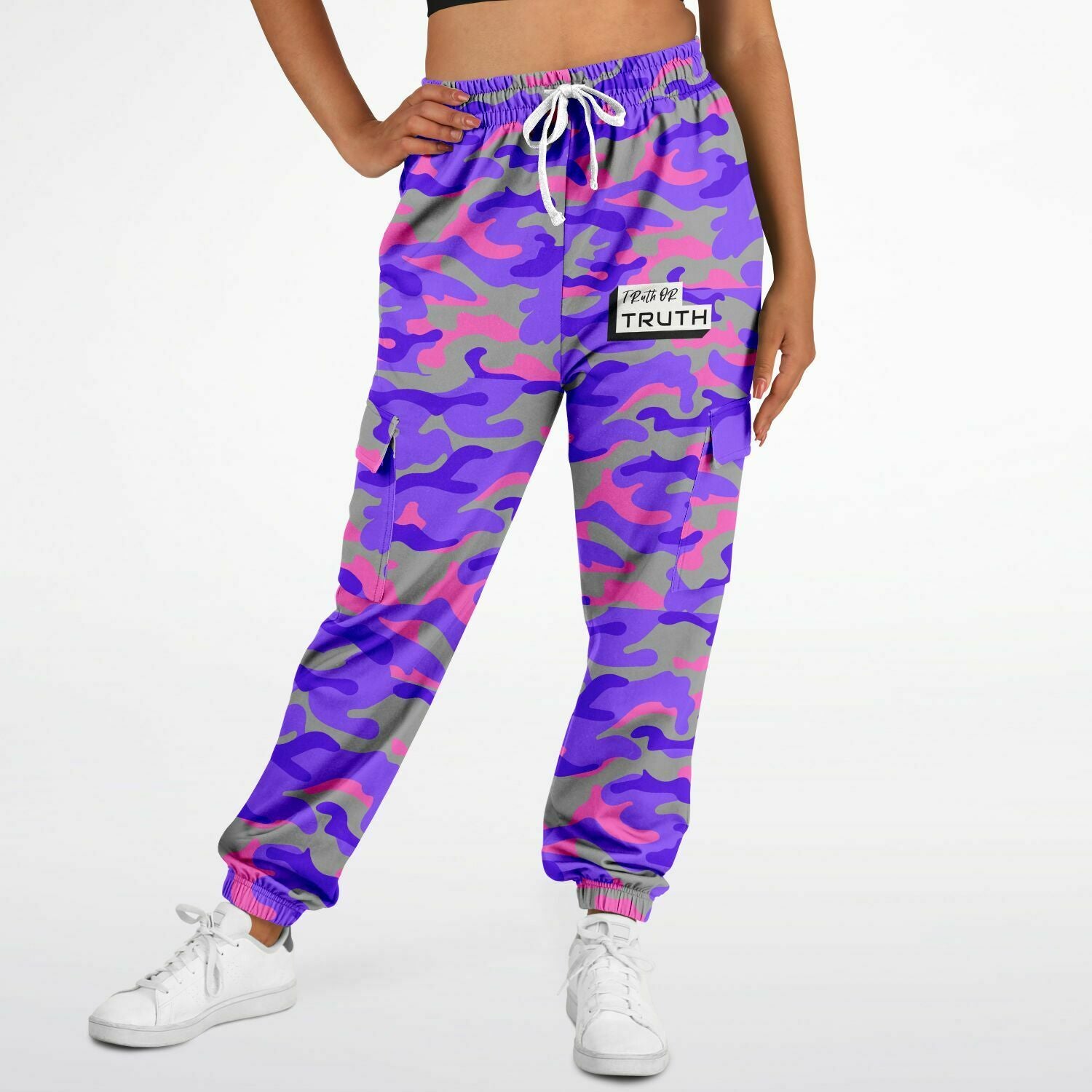 Pink Camo Cargo Sweatpants