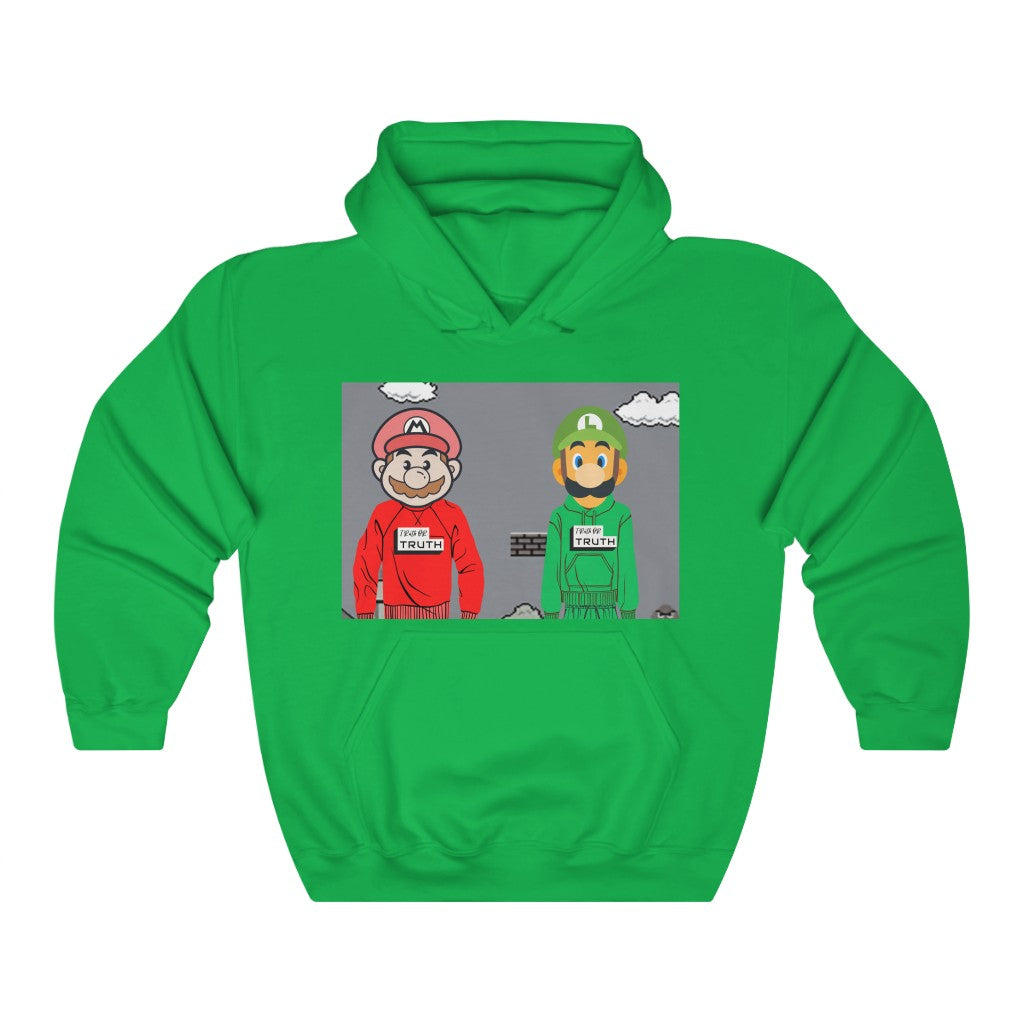90's Mario X TruthorTruth Retro Gamer Unisex Heavy Blend™ Hooded Sweatshirt